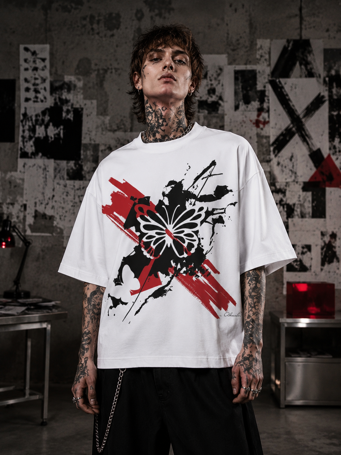Alexander Mironenko Abstract Butterfly Tee