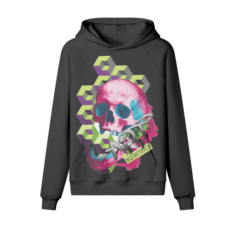 Brandon Quinn Neon Skull & Blue Portrait Pullover Hoodie