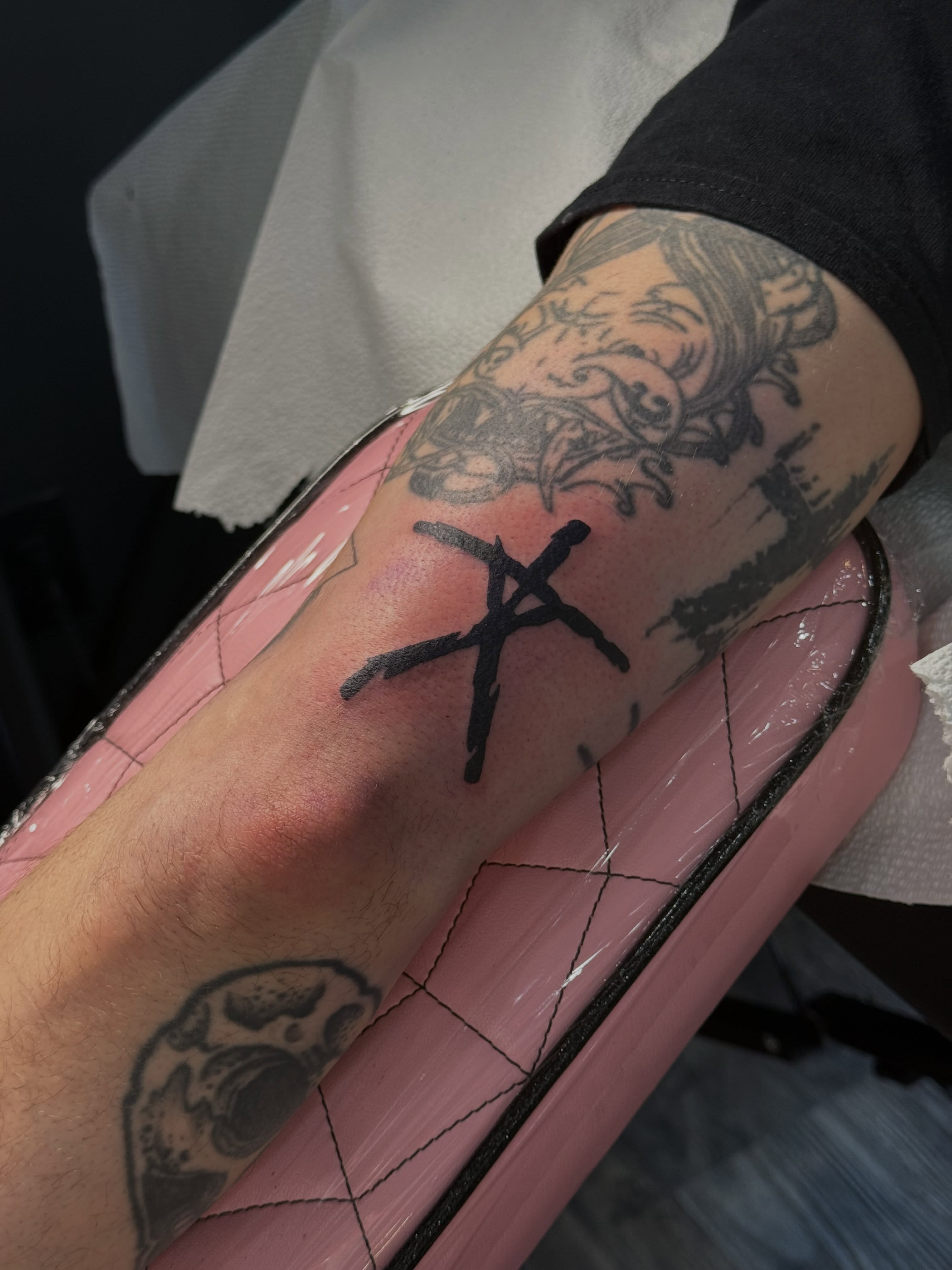 A Blair Witch Project tattoo for Chris. I appreciate him trusting me.

Come get … — tattoo by Melissa Jergensen, Paramus, New Jersey