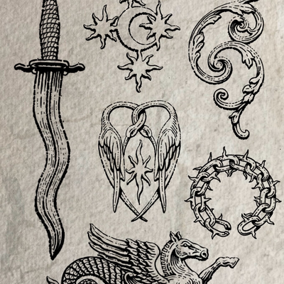Fall flash sheet ⚡️⚡️
Slide to see prices
 #engraving #woodcut #woodcuttattoo #l… — tattoo by Mateo Pardo, Los Angeles, California