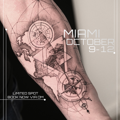 I’ll be in Miami Oct 9–12 at @greenavenue.tattoo

Got a custom idea in mind? Sen… — tattoo by Ilkim Koc, New York, New York