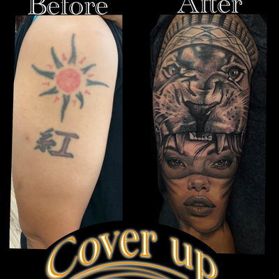 Cover Up

From an old tattoo to a whole new story. This one was a fun challenge—… — tattoo by Anthony Kessinger, Front Royal, Virginia