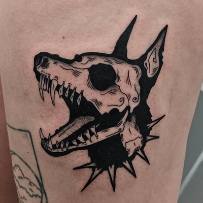 °D O B E R M A N N

* #SouthJerseyTattoo
* #NewJerseyTattoo
* #SouthJerseyArtist… — tattoo by Manolo Alvarez, Somers Point, new Jersey