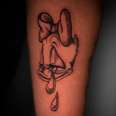 °S A D — tattoo by Manolo Alvarez, Somers Point, new Jersey