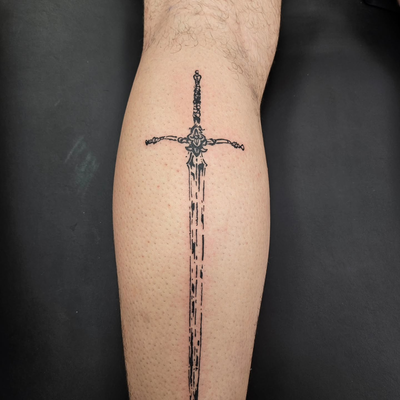 °S W O R D 

#SouthJerseyTattoo
#NewJerseyTattoo
#SouthJerseyArtist
#OceanCityNJ… — tattoo by Manolo Alvarez, Somers Point, new Jersey