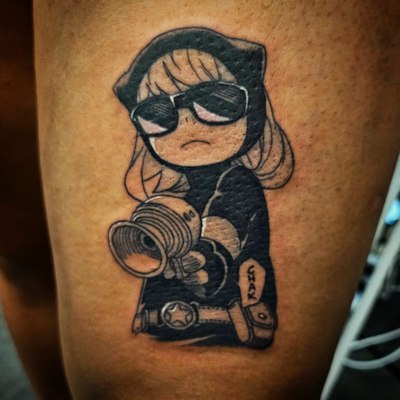 °S P Y

* #SouthJerseyTattoo
* #NewJerseyTattoo
* #SouthJerseyArtist
* #OceanCit… — tattoo by Manolo Alvarez, Somers Point, new Jersey