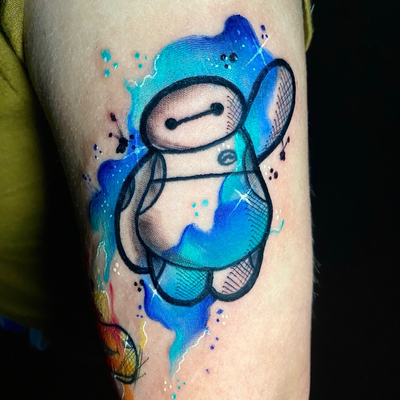 Adorable watercolor 🥰 — tattoo by Eduardo Gómez, Orange, California