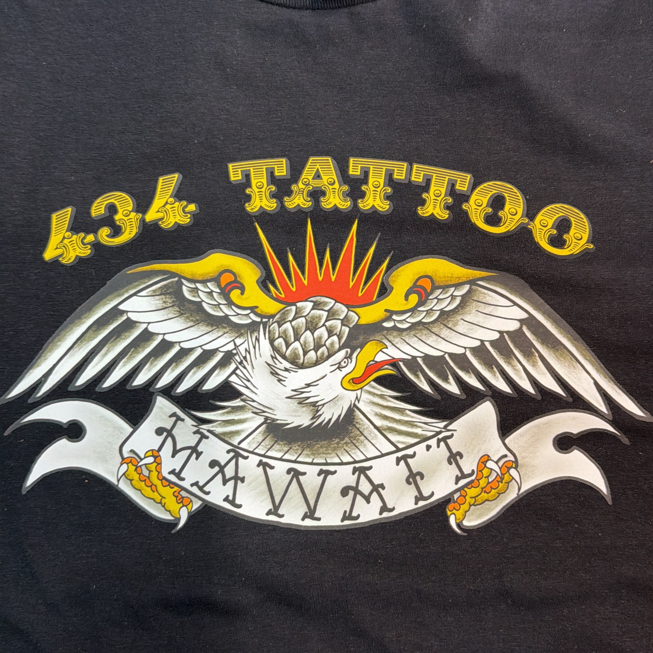 434 Tattoo T-shirts back in stock on sale for  only $20 ! looking for a souvenir… — tattoo by Adam Khampong, Honolulu, Hawaii
