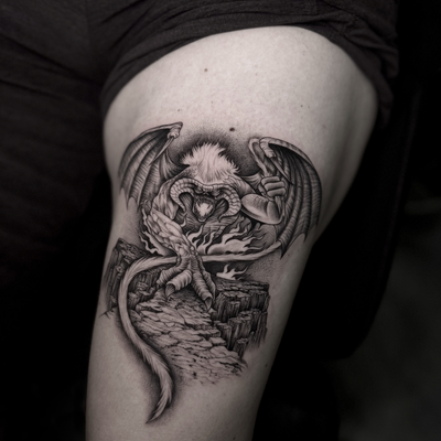 Post by dgtattoo.art on Inker — tattoo by Damla Gunaydin, San Francisco, California