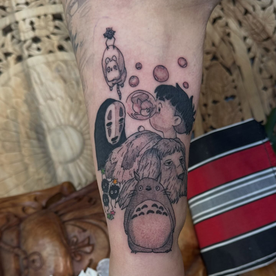 A fun #studioghibli piece 

Booking the rest of August and September 

Done @red… — tattoo by Chelsea  Dagger, Orange, California