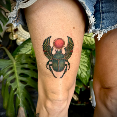 A fun lil scarab 

I have a 2 days left in June.
Booking July and August! 

#sca… — tattoo by Chelsea  Dagger, Orange, California