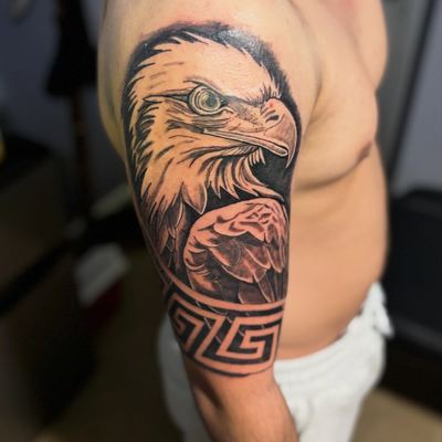 Client went BIG for his first tattoo thank you for your trust and confidence my … — tattoo by Purz One, El Centro, California