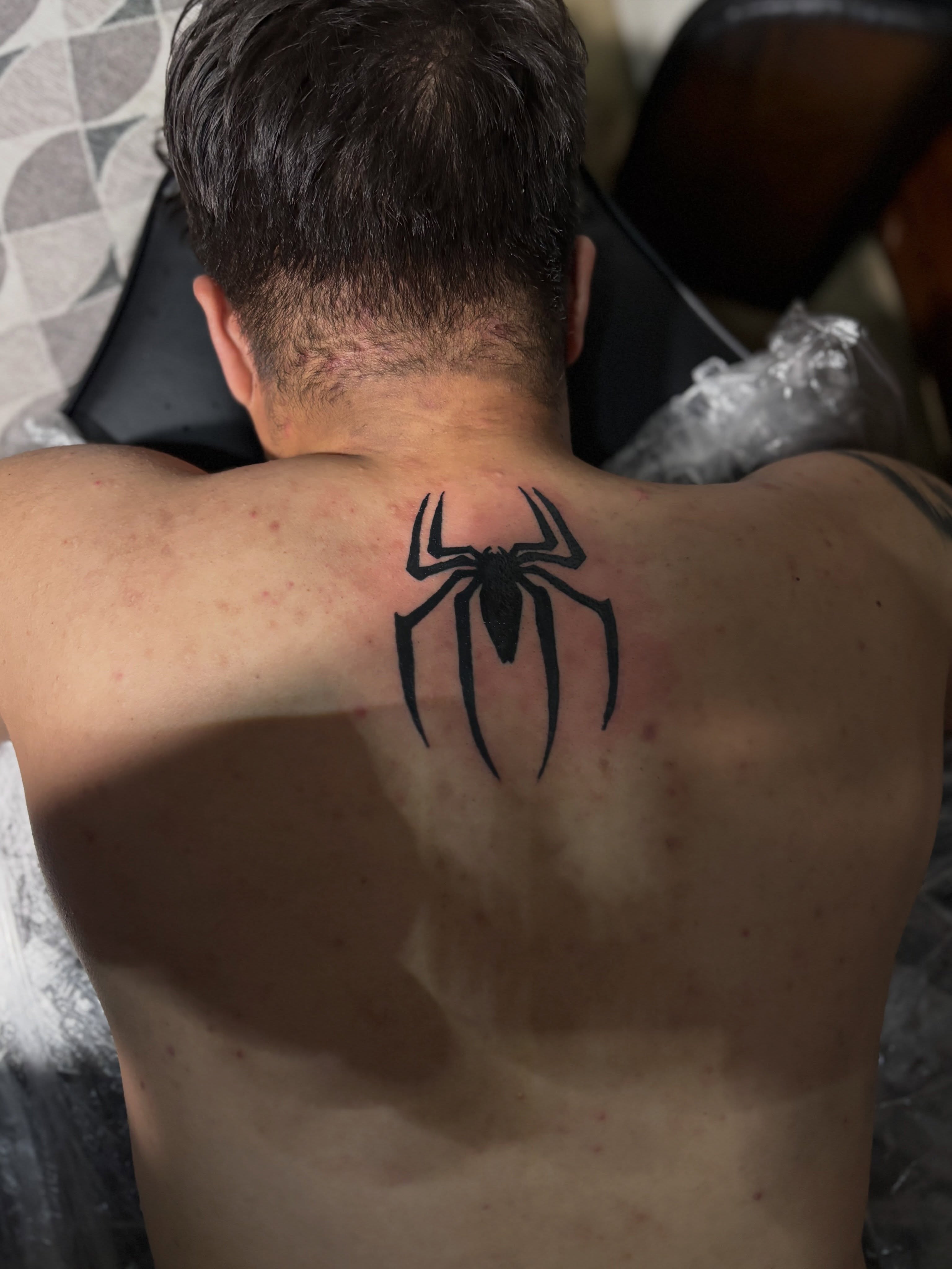 🕷️👨 — tattoo by Purz One, El Centro, California