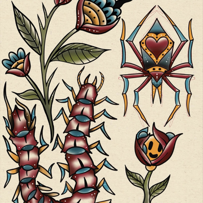 All of my painting stuff is packed away so expect to see a lot of digital stuff … — tattoo by Paulie Smith, Fairless Hills, Pennsylvania