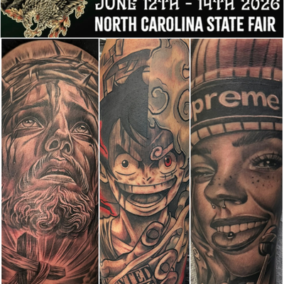 I will be in Raleigh make you appointment NOW !! — tattoo by Sting Art Aguilar, New York City, New York
