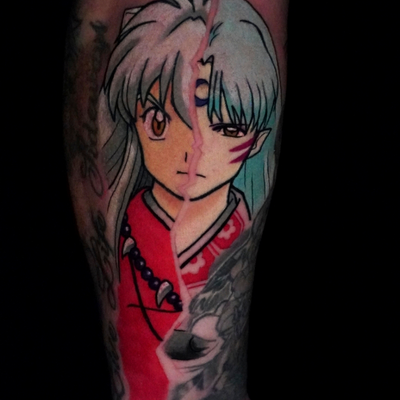 inu yasha & sesshomaru full color piece — tattoo by Jas Jimenez, Springfield, Massachusetts