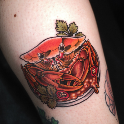 Mr Krabs 

Sponsored by: 
@asiatattoosupply 
@og_produce 
@greywash23ink — tattoo by Linus Lim, Singapore, Singapore