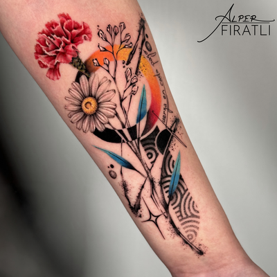 Different flowers. One story.

One of my favorite things about designing floral … — tattoo by Alper FIRATLI, Los Angeles, California