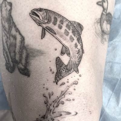 Another one for @b_sousa10 I’ve tattooed this guy more than anyone else. It’s no… — tattoo by Sam Robichaud, Los Angeles, California