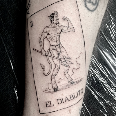 I love it when clients give me a killer idea for a tattoo. As a fellow artist I … — tattoo by Sam Robichaud, Los Angeles, California