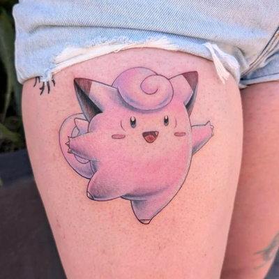 I love tattooing Pokémon 😁 Thank you, Astrid!

@junebugtattoos 

#pokemon #anim… — tattoo by Janel Petch, Eagle Rock, CA