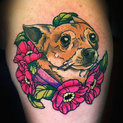 Another pet portrait for ya’ll. 
Thank you to the lovely Cece!!!
Who’s ready for… — tattoo by Danni Munoz, Los Angeles, California