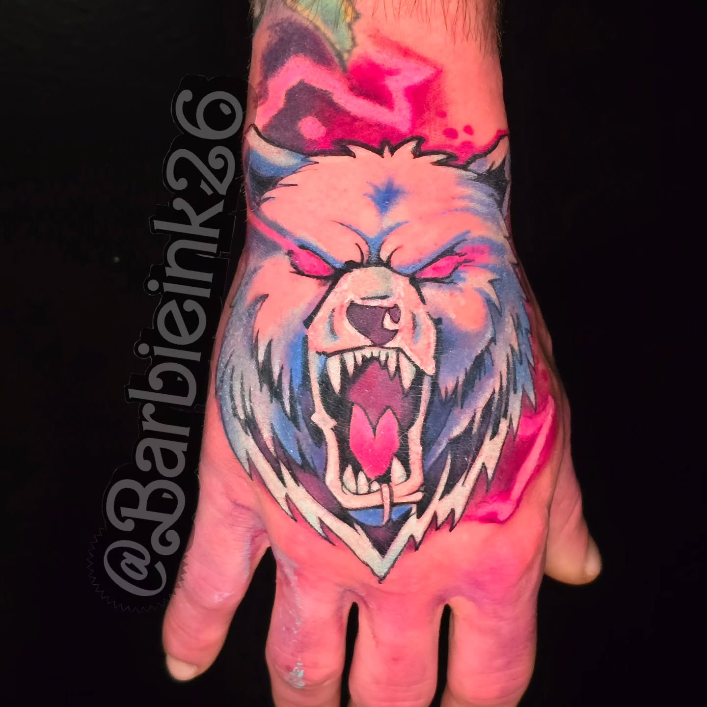 It was bear knuckle brawl. 
Made with @industryinksusa @blastedtattoocare — tattoo by Barbie Lavon, Troy, Michigan