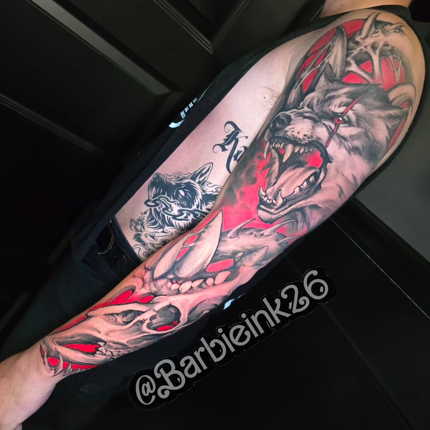 Second session on this Bio-org project. 
Thank you for all the love and trust! 
… — tattoo by Barbie Lavon, Troy, Michigan