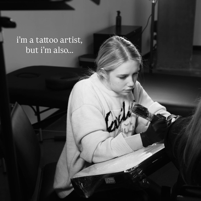 you know me as a tattoo artist, but there’s a lot more to me than that! 🤪

whic… — tattoo by Yana Liner, Culver City, California
