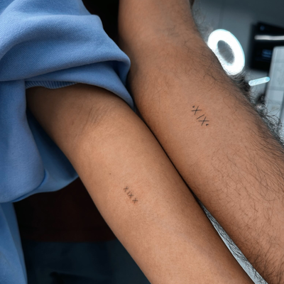 couple tattoos 👫🏼 — tattoo by Yana Liner, Culver City, California