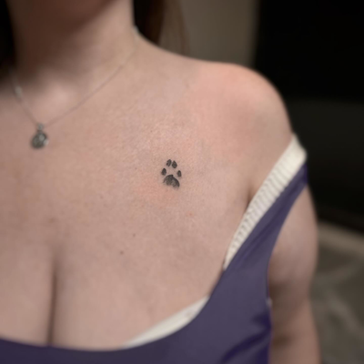 paw print 🐾 
#tattoolosangeles — tattoo by Yana Liner, Culver City, California