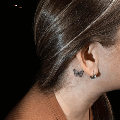 butterfly tattoo 🖤🦋

February bookings are open for Seattle, Salt Lake City, P… — tattoo by Yana Liner, Culver City, California