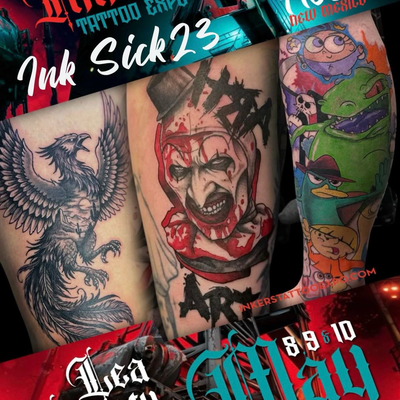 It’s official beginning of may I’ll be at inkers tattoo expo Hobbs New Mexico . … — tattoo by Steven Radice, Chandler, Arizona