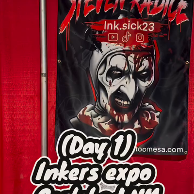 First day of inkers expo Carlsbad NM @inkers_tattoo_expo  @higherlevel_tattoosup… — tattoo by Steven Radice, Chandler, Arizona