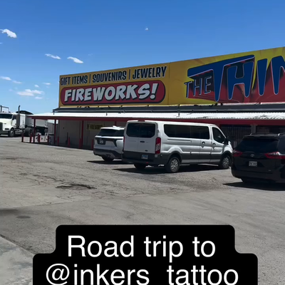 Road trip to @inkers_tattoo_expo  Hobbs Nm with @aaronnix_tattoos #tattoo #roadt… — tattoo by Steven Radice, Chandler, Arizona