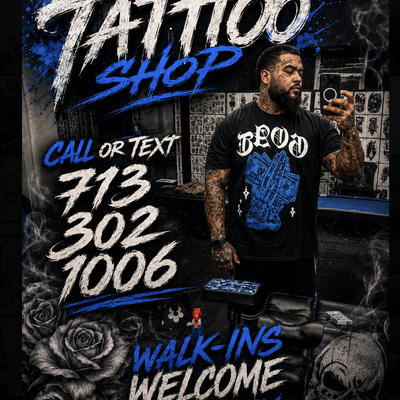 506 Richey st Pasadena tx 77506 — tattoo by Joel Rosales, Pasadena, Texas