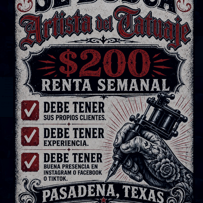 506 Richey st Pasadena tx 77506 — tattoo by Joel Rosales, Pasadena, Texas