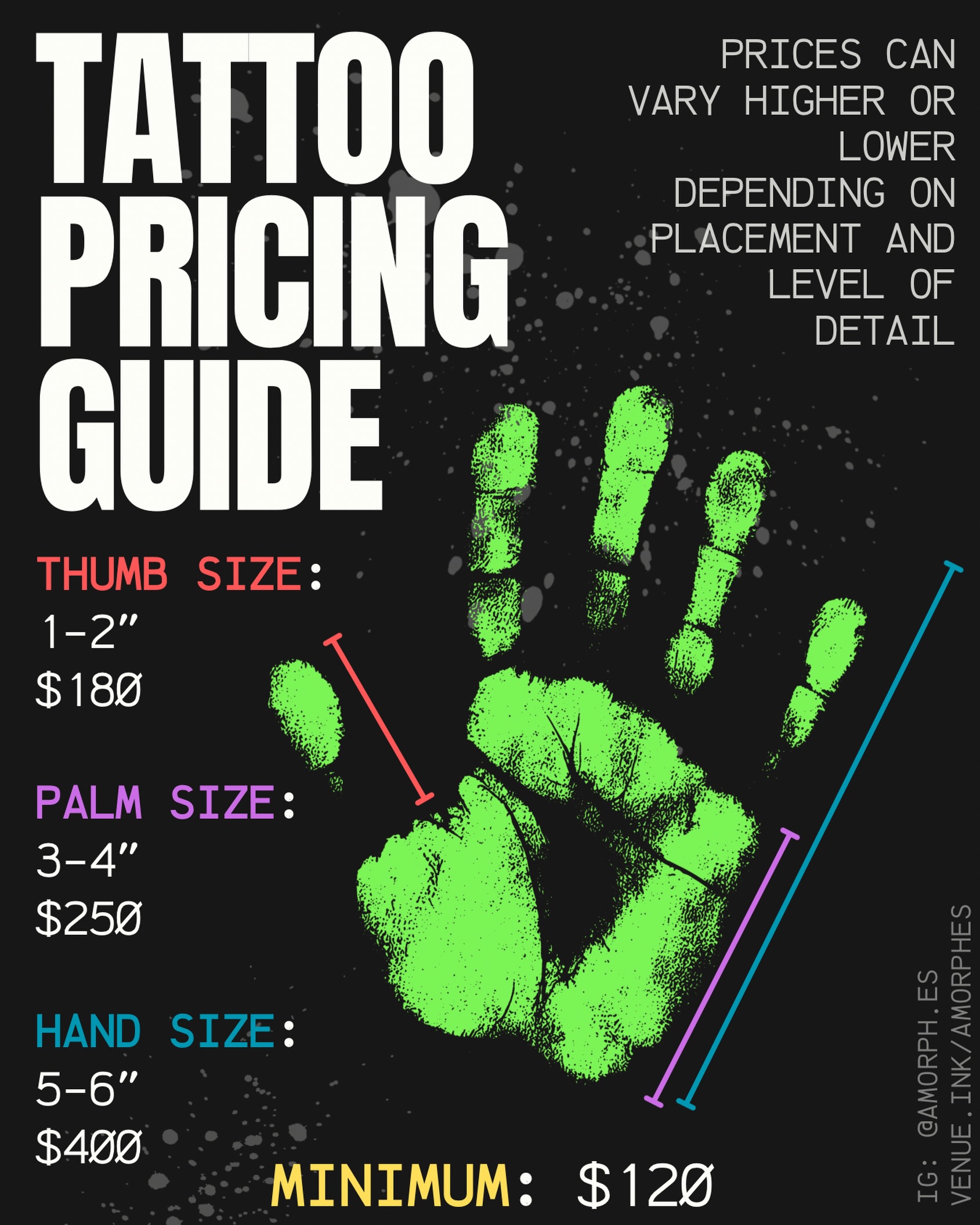 my prices are based on size, placement, and design ! i’m always flexible with pr… — tattoo by Arika Amricachi, colton, CALIFORNIA