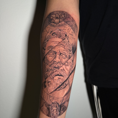 Located in Loiza, Puerto Rico next to the outlet 66 in canovanas. — tattoo by Carlos Fuentes, loiza, puerto rico
