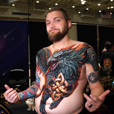 🏆Best Of Show🏆 + 33 awards TOTAL for @inkpowertattoostudio 

It was such an ho… — tattoo by Victor Moreno, Indian Trail, North Carolina