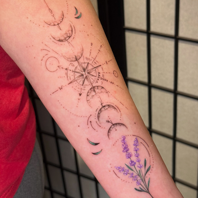 First tattoo for my client! Thank you for the trust! August availability: 5th,6t… — tattoo by Diana Muresan, Phoenix, Arizona
