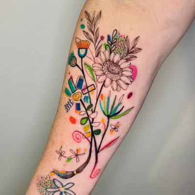 Thank you so much for the trust with this tattoo! My client @sandyfunart is an a… — tattoo by Diana Muresan, Phoenix, Arizona