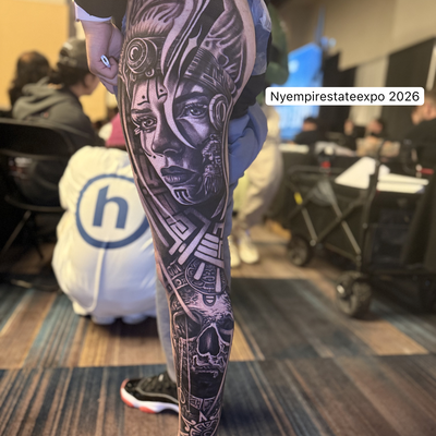 this tattoo is done in three days total complete of 35 hour hours at New York em… — tattoo by Josue  Velazquez, Montville, New Jersey