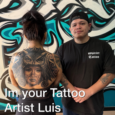 Hi, I’m your Tattoo Artists Luis. Just a little something to brighten your day. … — tattoo by Luis Belloso, Whittier, California