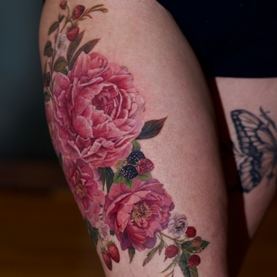 cover up done in 3 full day sessions (about 8 hours each) — tattoo by Sagdiana  Kashaeva, Boston, Massachusetts