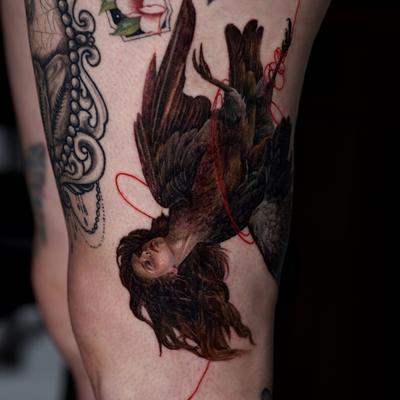 Lady bird tattoo — tattoo by Sagdiana  Kashaeva, Boston, Massachusetts