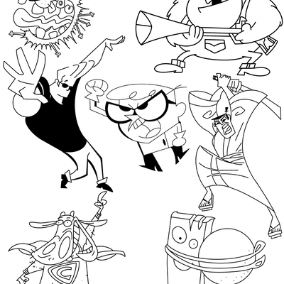 Because I had fun doing my Courage tattoo I made 90’s cartoon flash sheets😏 I’l… — tattoo by Jeremiah Rolon, Gilbertsville, Pennsylvania