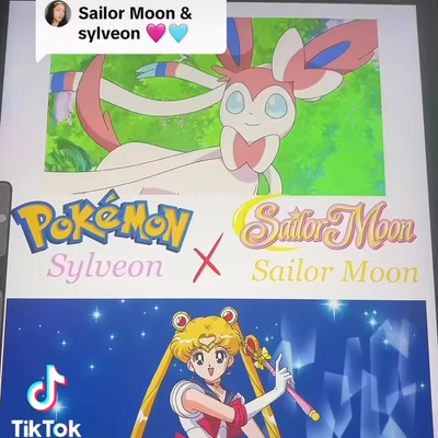 Sailor Moon & Sylveon fusion #art #sailormoon #pokemon #sylveon #fusion — tattoo by Jeremiah Rolon, Gilbertsville, Pennsylvania