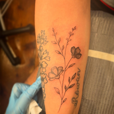 Got done my very first tattoo on someone who wasn’t me😅 I still have a ways to … — tattoo by Jeremiah Rolon, Gilbertsville, Pennsylvania