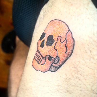 Forgot to post this one on here, but this is my attempt at a glitter style tatto… — tattoo by Jeremiah Rolon, Gilbertsville, Pennsylvania